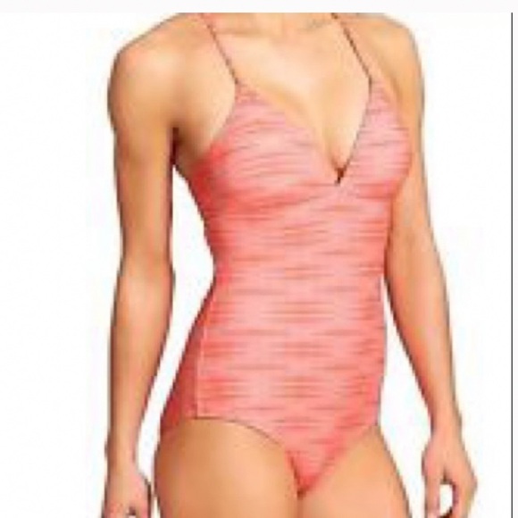 Athleta Ariel Peach One Piece Bathing Suit, S. - Picture 5 of 7
